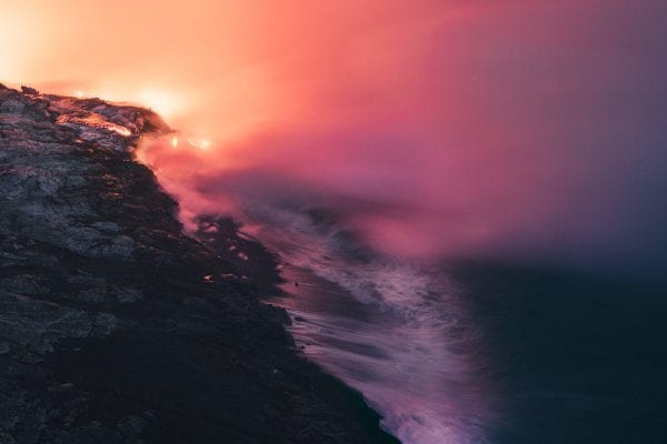 Science fiction landscape picture in world of surreal and ethereal beauty, made of endless colors and electric light, by reuben wu