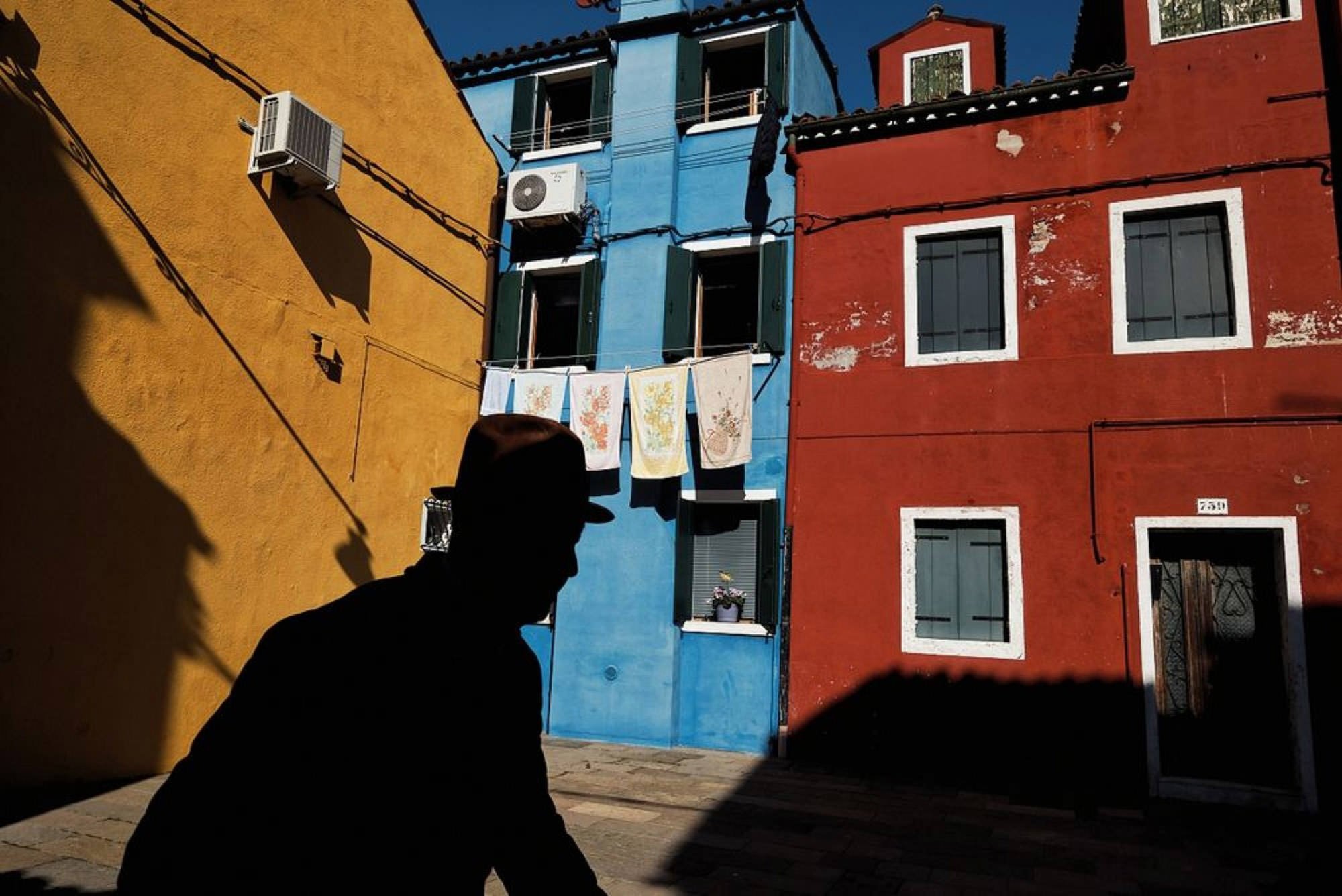 B-Uranus - colorful street houses in Venice, Italy, by photographer Mirko Saviane