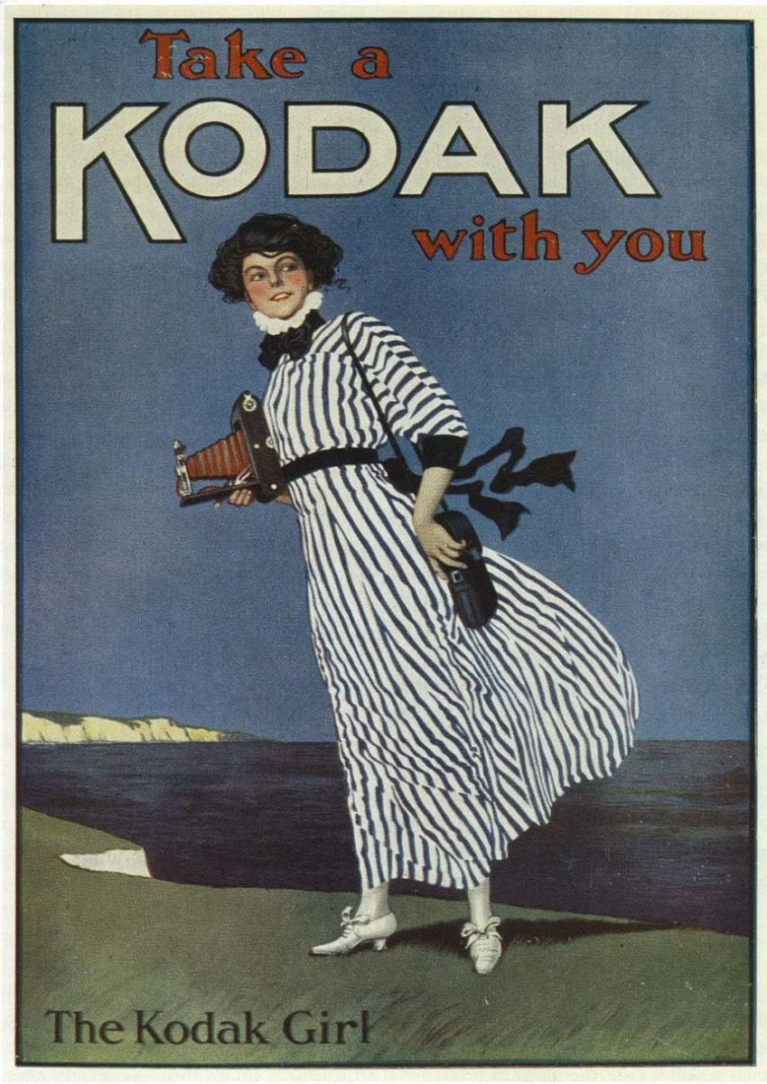 ‘The Kodak Girl’- an iconic Kodak advertisement from 1893 © Courtesy of Kodak Archives
