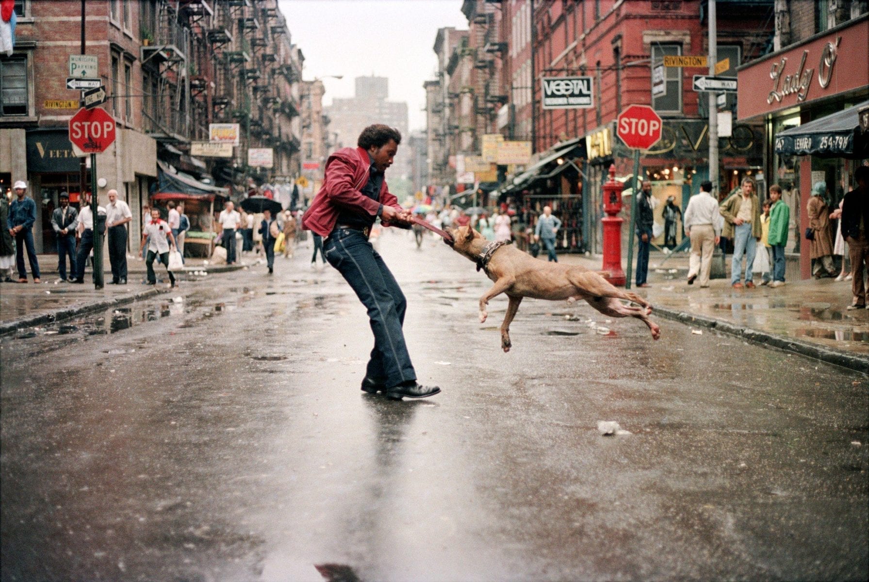 Street Photography,Man and Dog, 1980, New York, Jamel Shabazz Cheryl Dunn Everybody Street