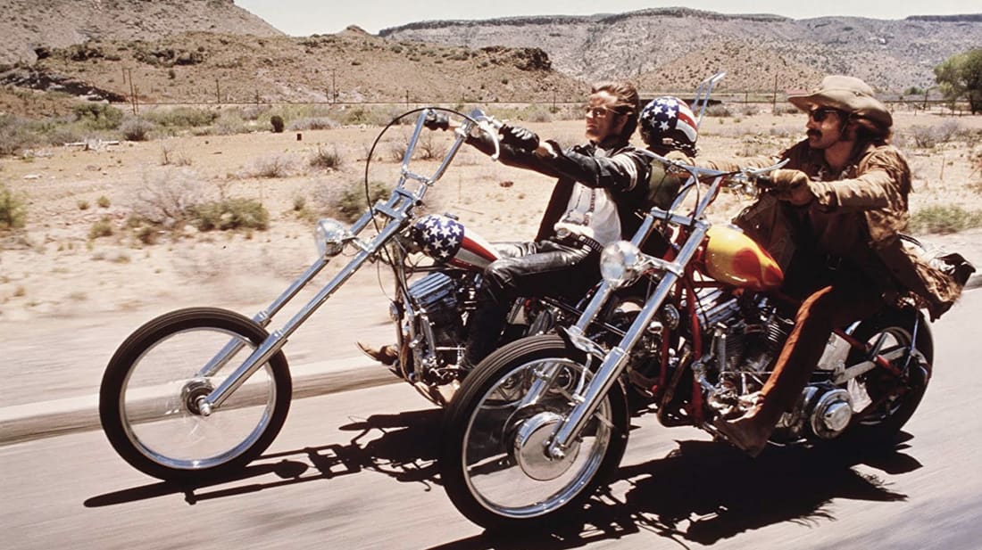 Un'immagine dal 1969 Easy Rider Street photography, fotografia di viaggi su strada