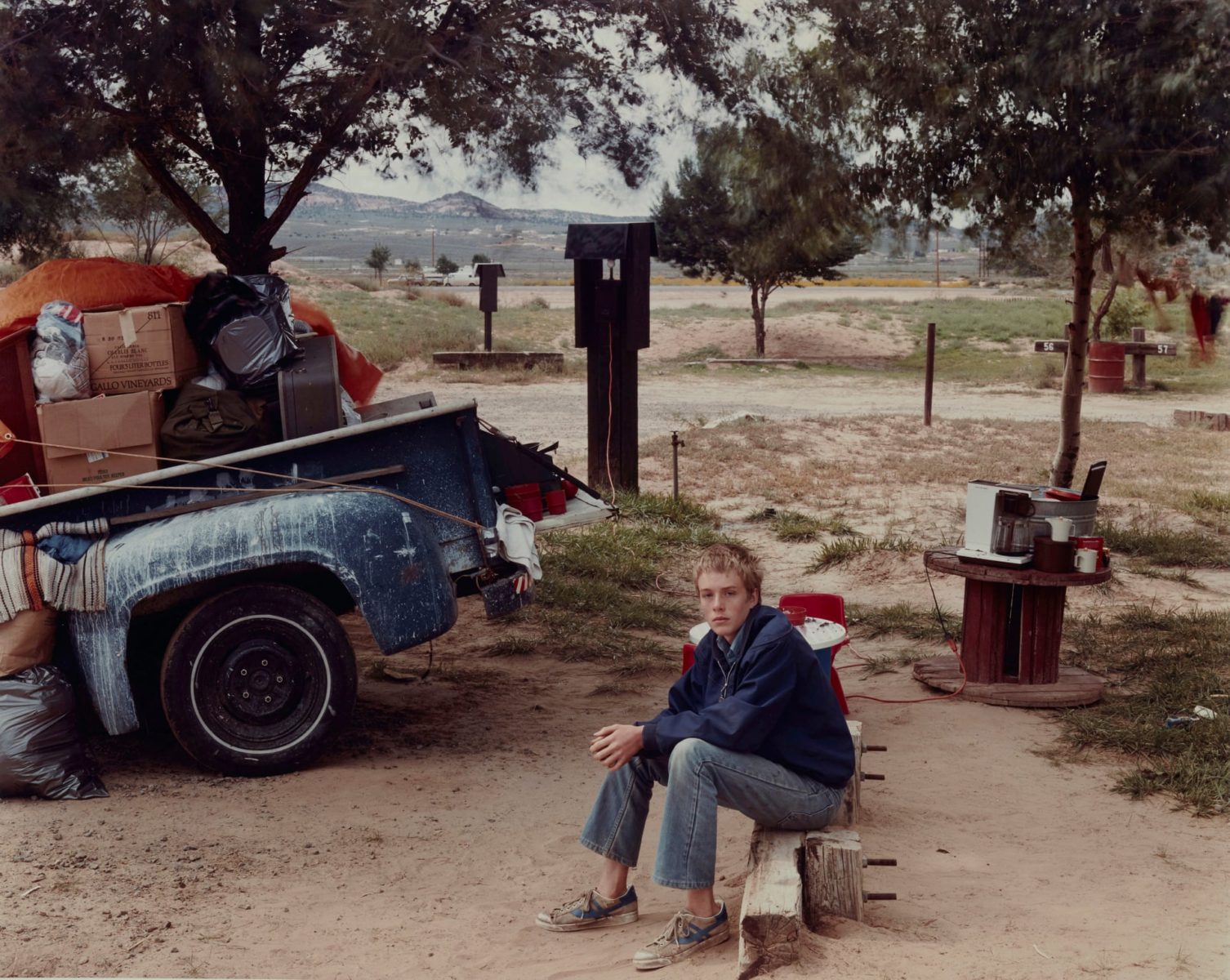 Red Rock State Campground, Gallup, New Mexico, 1982, fotografia di Joel Sternfeld