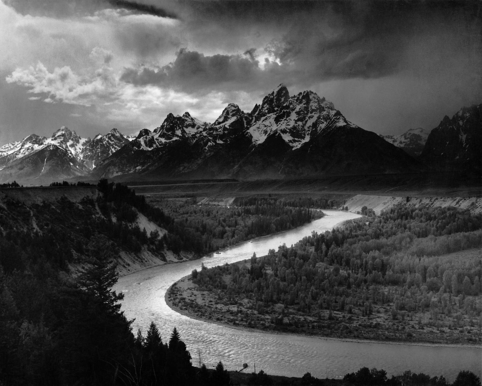 Los Tetons y el río Snake, Wyoming, EE. UU., 1942 © Ansel Adams