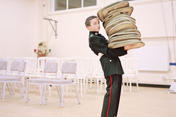 color portrait of a young boy in uk by Simon Martin