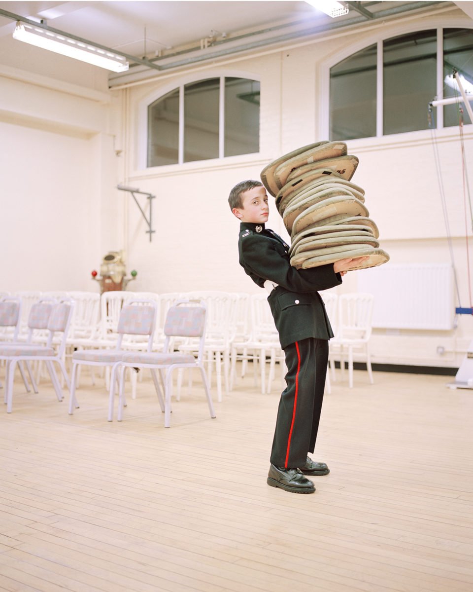 color portrait of a young boy in uk by Simon Martin