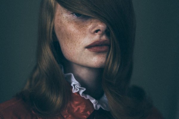 Color film portrait photograph of a young woman by Michelle Marshall