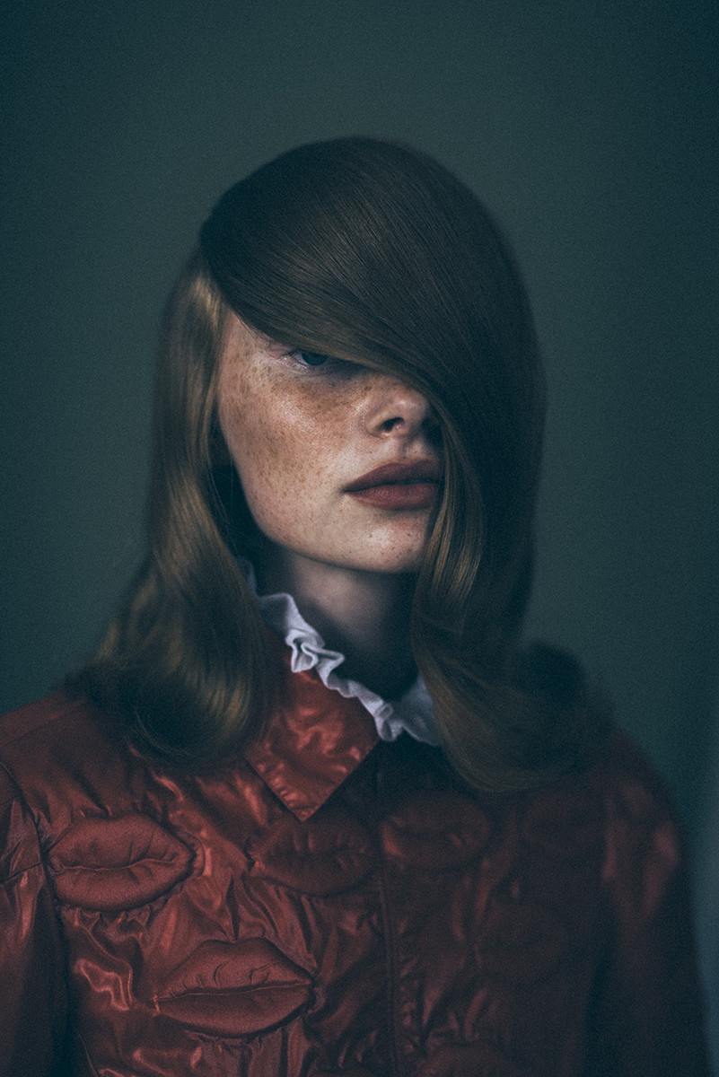 Color film portrait photograph of a young woman by Michelle Marshall