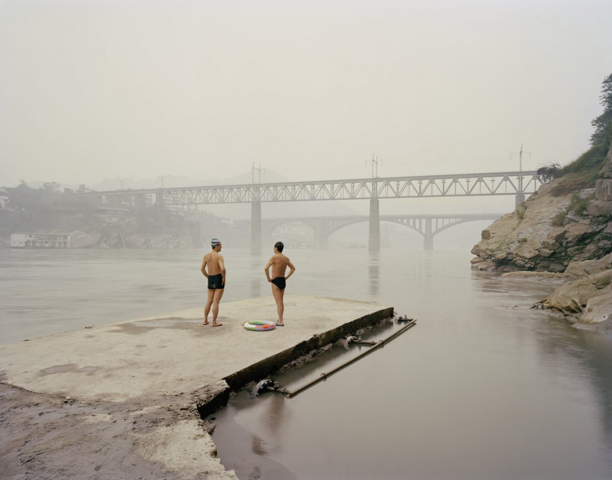 Yibin VIII (Bathers), Sichuan Province, 2007 - From Yangtze, The Long River photograph by Nadav Kander