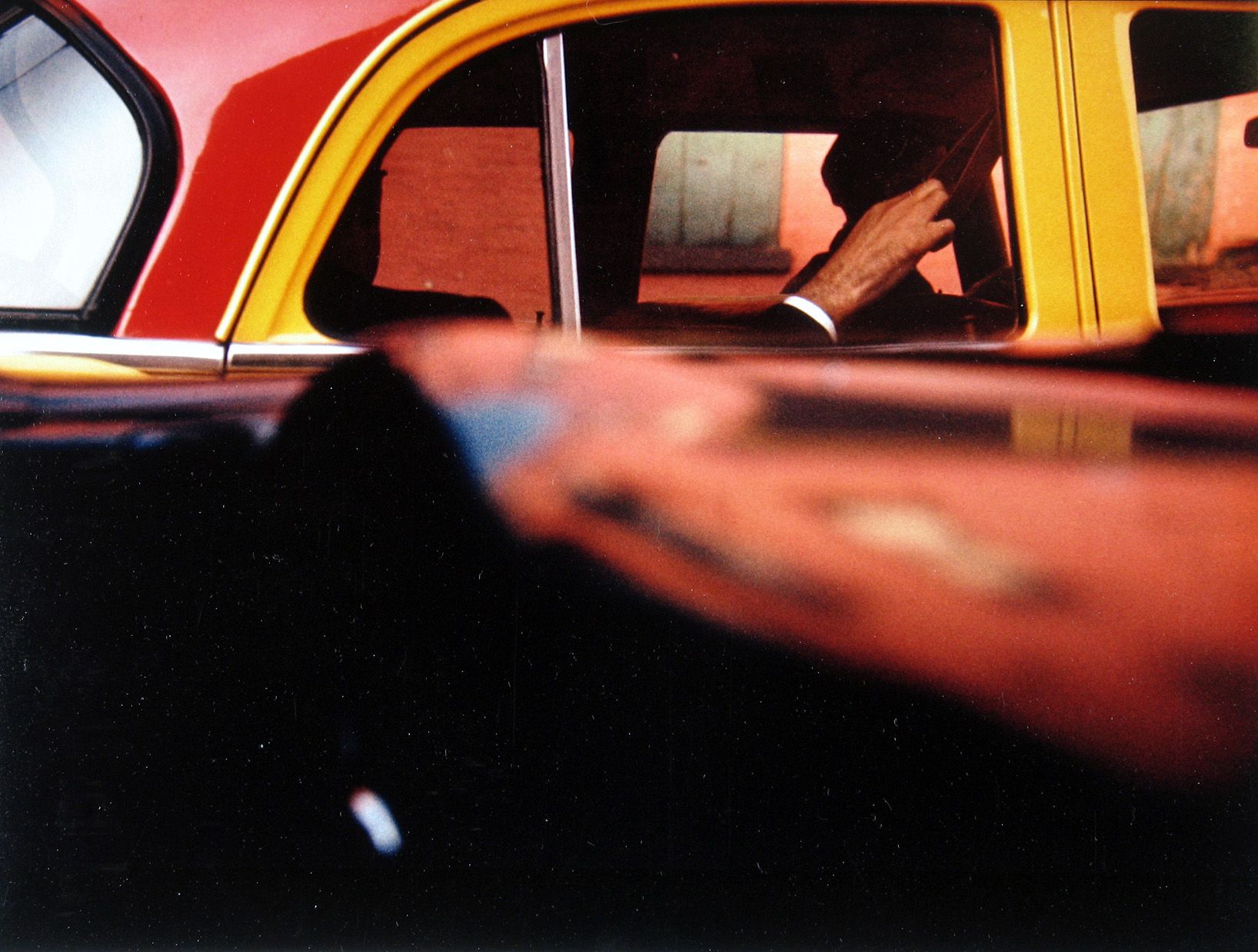 Color photography, Taxi, New York, USA, 1957 photograph by Saul Leiter