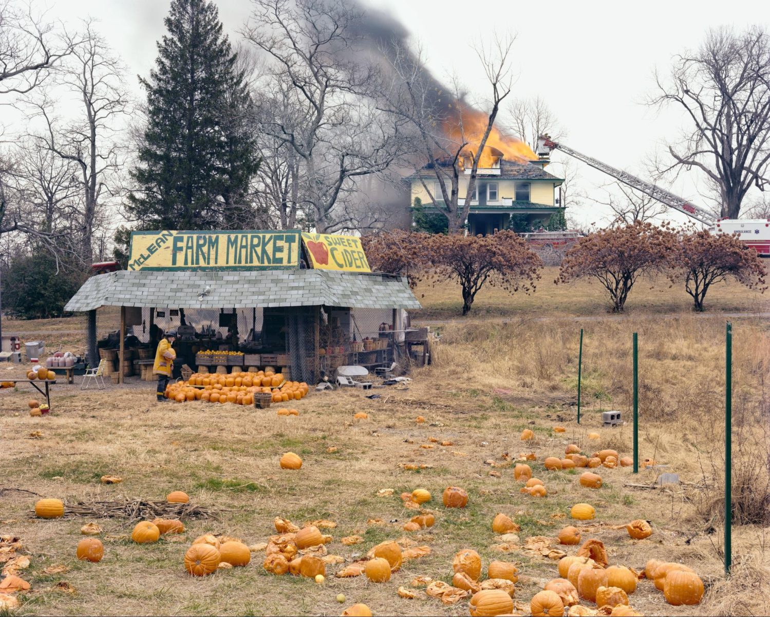Color photography, Mclean, Virginia, December 1978 - From American Prospects © Joel Sternfield