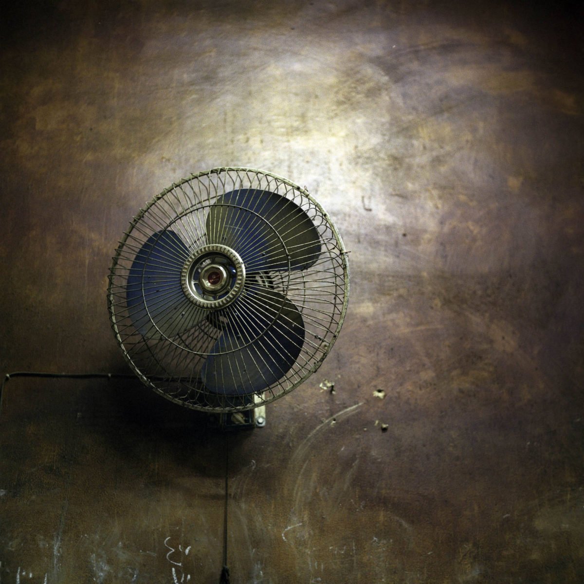 Egypt, Cairo, 2011 - Fan in a café photograph by Denis Dailleux