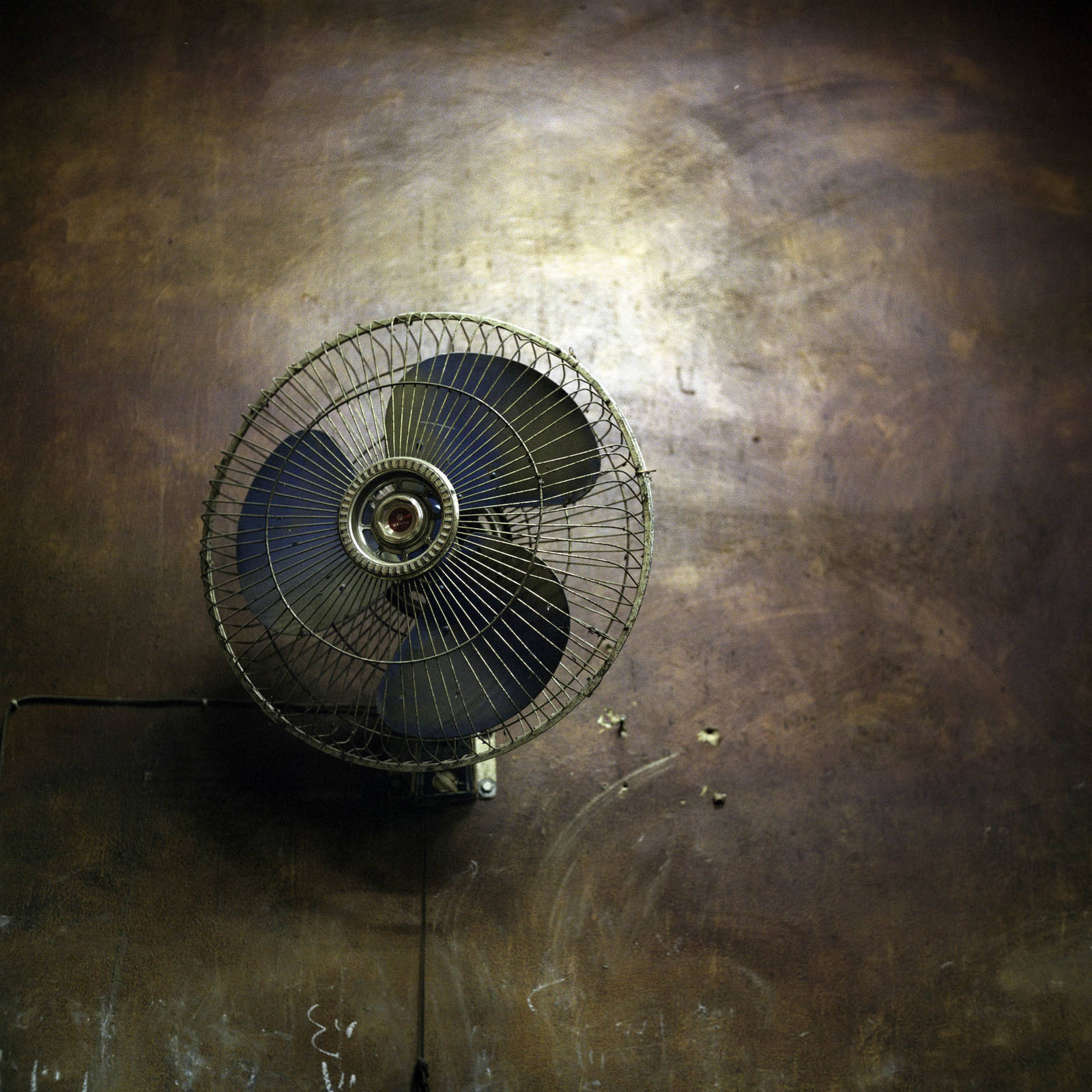Egypt, Cairo, 2011 - Fan in a café photograph by Denis Dailleux