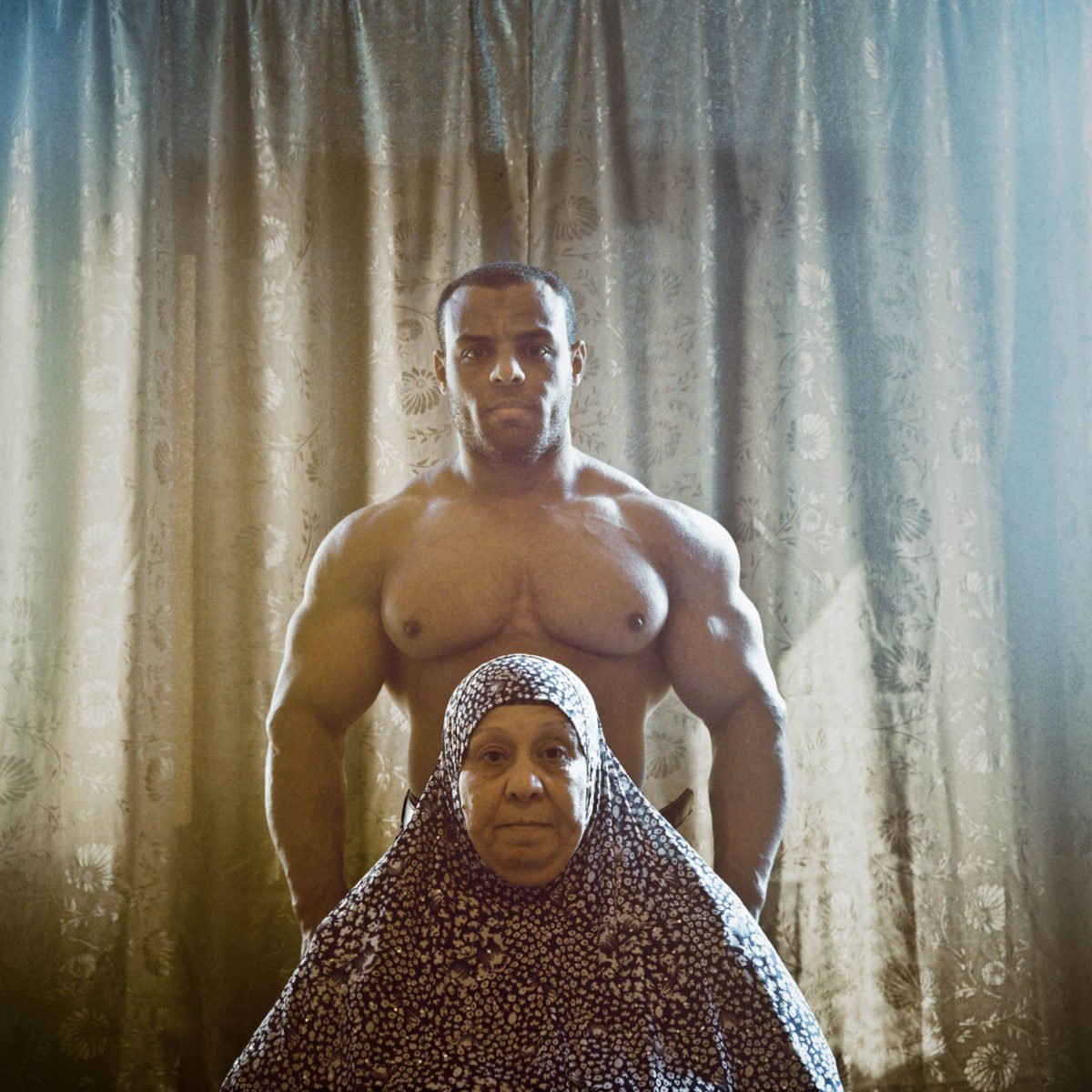 Oussam and his mother (from Mère et Fils) - Egypt, Alexandria, 2014 photograph by Denis Dailleux