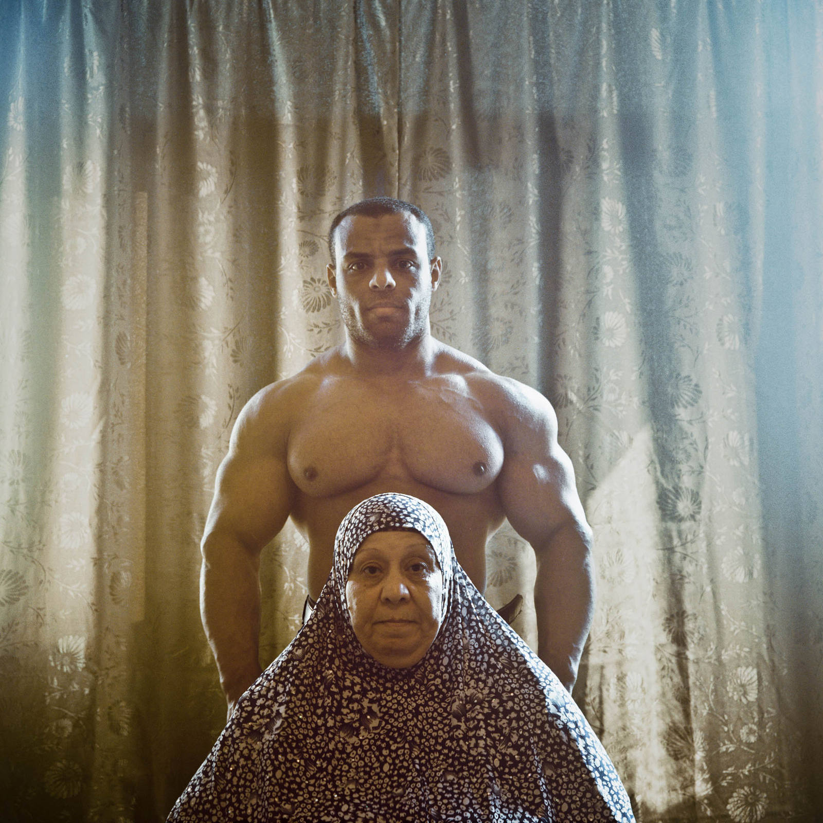 Oussam and his mother (from Mère et Fils) - Egypt, Alexandria, 2014 photograph by Denis Dailleux