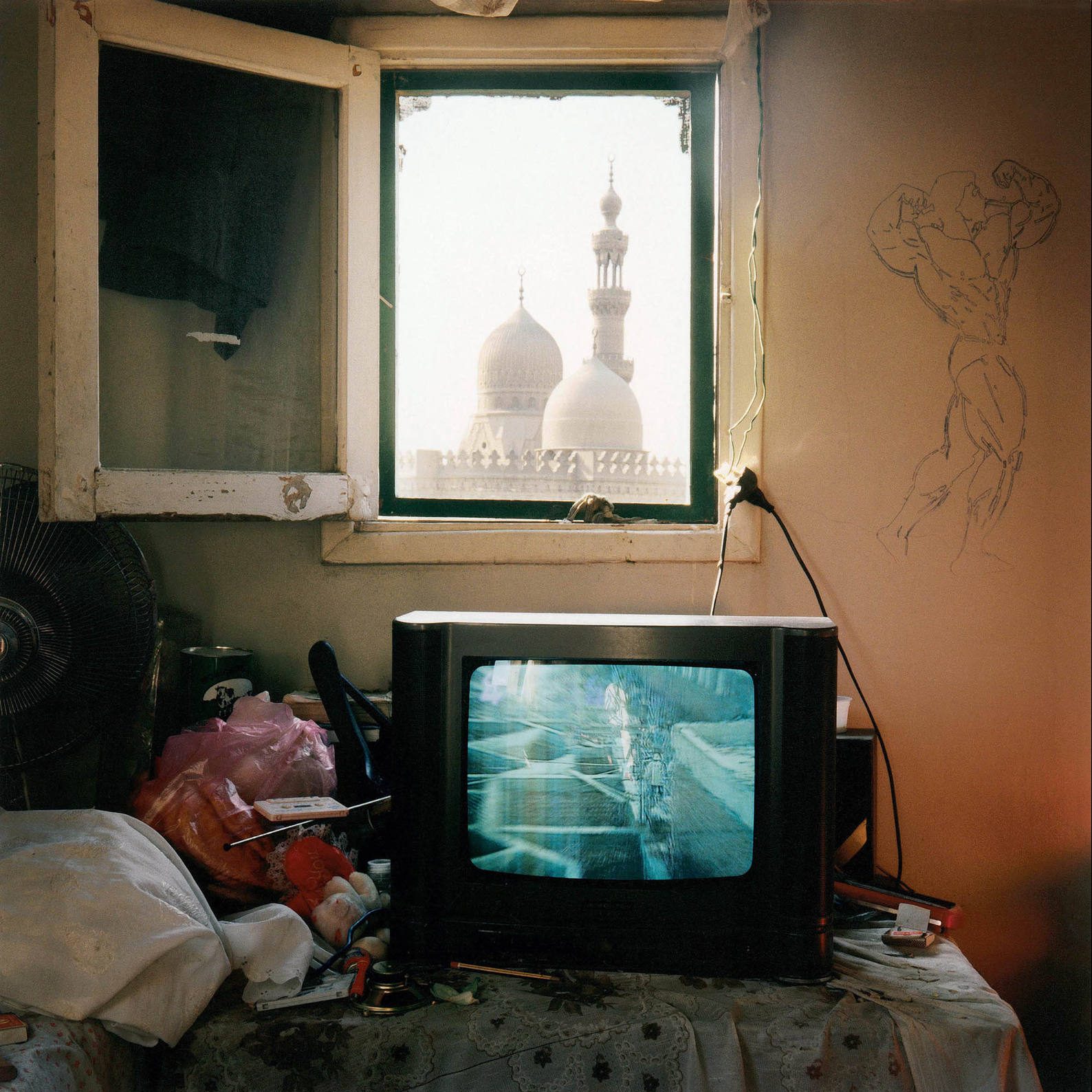 View on the Mosque Al-Rifai, Cairo, 2001 photograph by Denis Dailleux