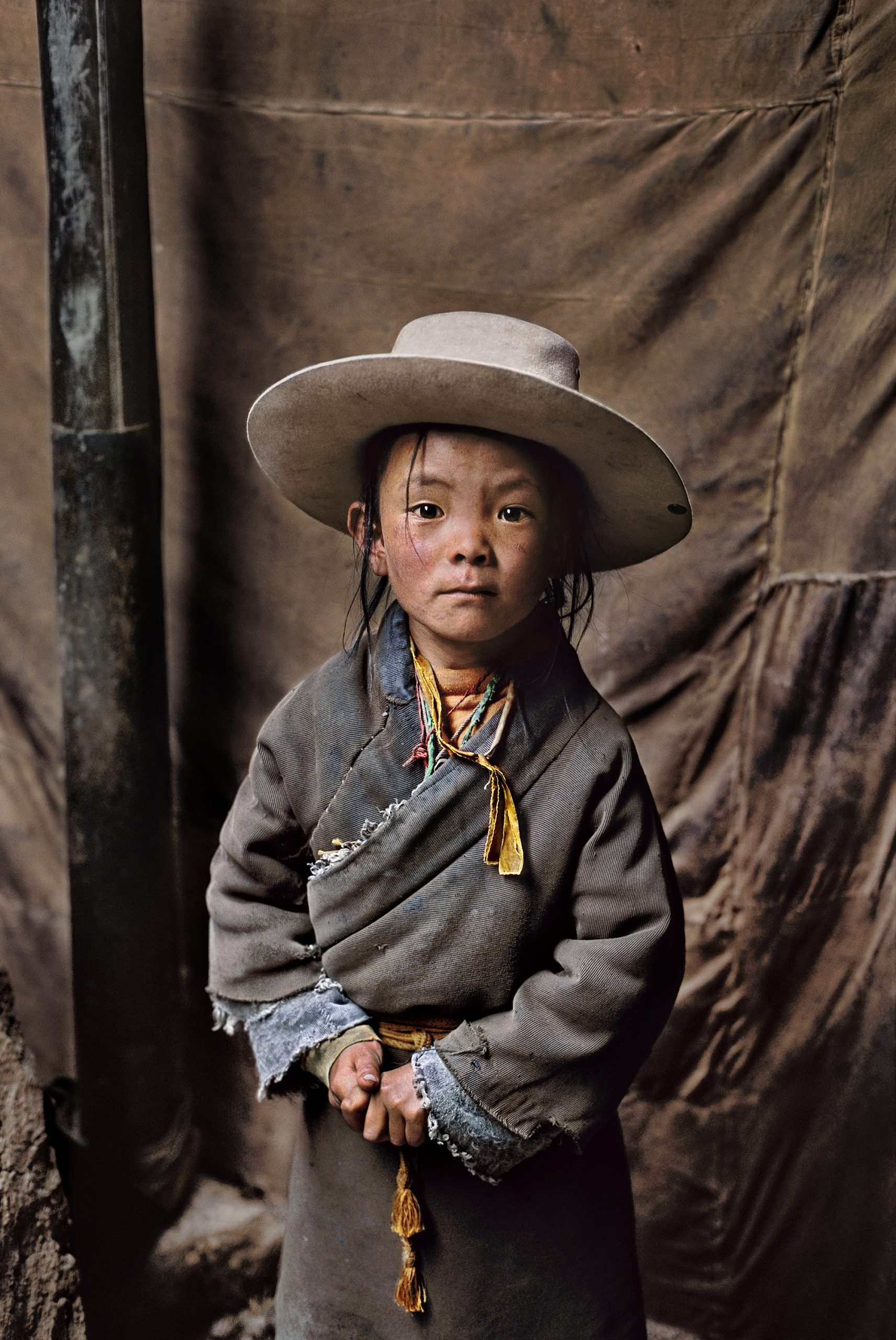 史蒂夫·麦卡里(Steve McCurry),西藏,孩子的画像