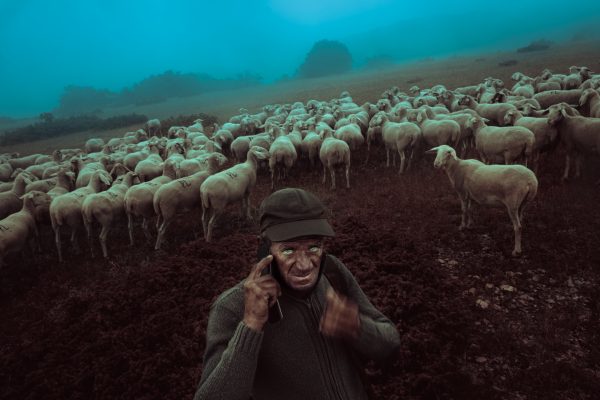 color portrait photograph of a shepherd in Italy - Visual Storytelling Award