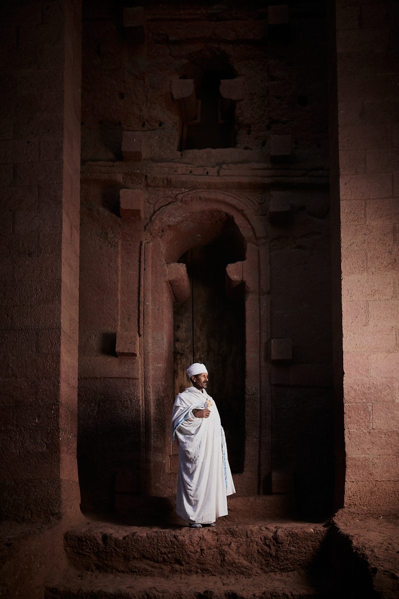 color portrait photograph of a priest a Lalibela, Ethiopia - Visual Storytelling Award