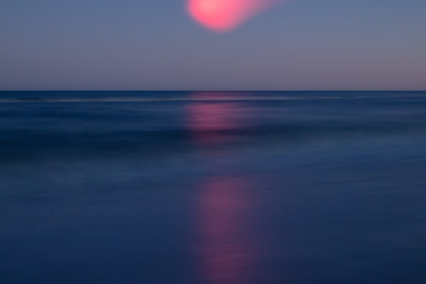 large format color landscape photograph of the ocean and sunset by Jason Chan