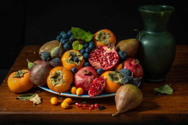 colorful still life photograph of fruits