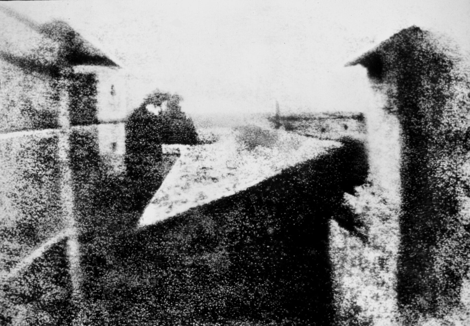 First photograph ever taken. View from the Window at Le Gras © Joseph Nicéphore