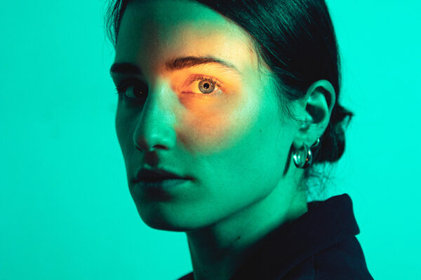 color studio portrait of a woman by Alexandros Othonos