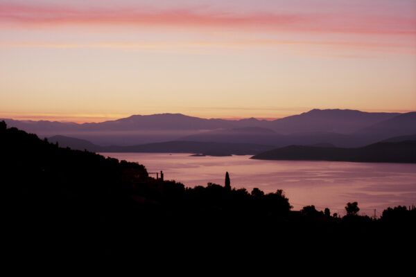 color medium format landscape photo of coastline in Greece by Simon Martin