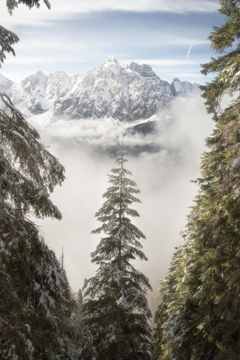color landscape photo of the Dolomites, Italy by Luca Rigato