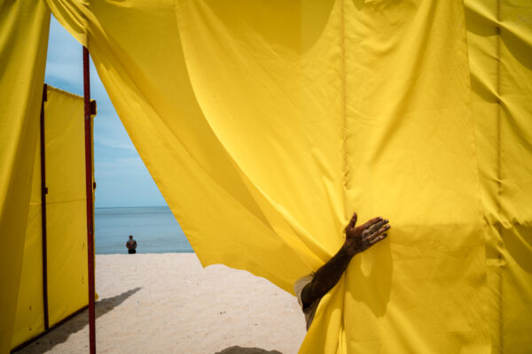 color street photo hand beach songkhla thailand