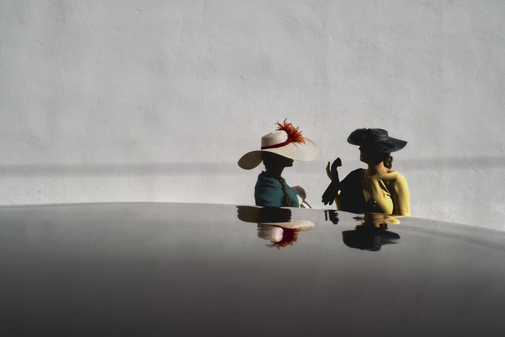 color street photo women reflexion sevilla spain