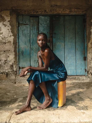 color fashion portrait of woman by Salima Kamara