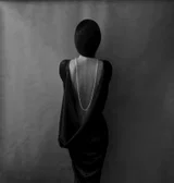 black and white fine art portrait of a woman by Olivia Mazzola