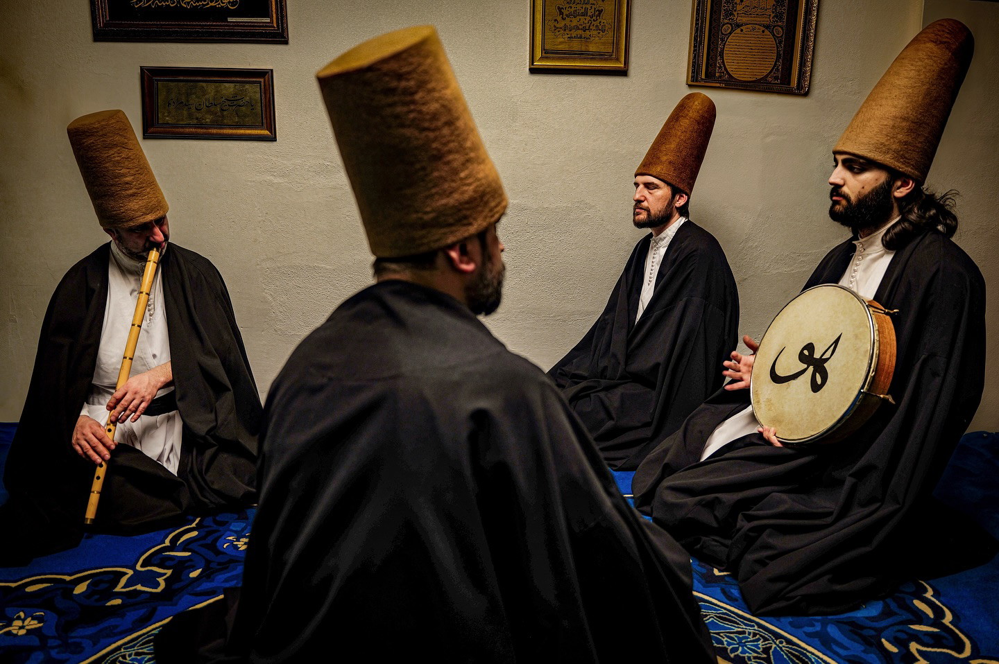 color portrait photo of men in traditionnal clothes in Istanbul, Turkey, 2025 by Laurin Strele