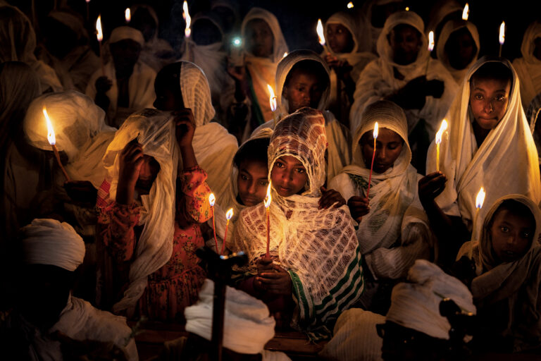 color portrait photo of women during easter celebration in lalibela, Ethiopia by Andrei Polessi - Best images 2025