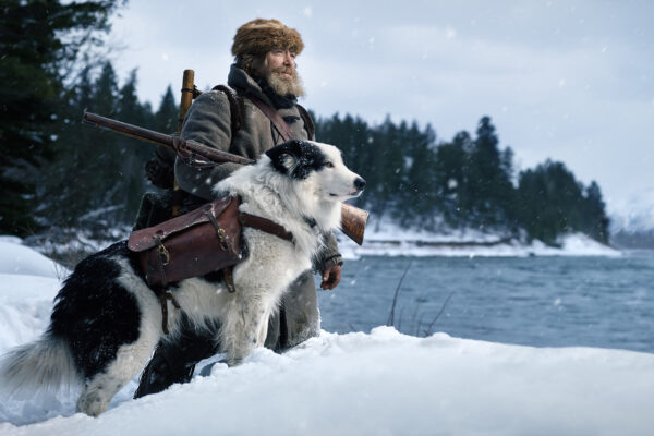 color portrait photo of mountain man with dog by Jeroen Nieuwhuis