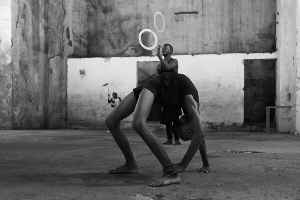 black and white photo of children in sports school in Cuba by Myriam Aadli