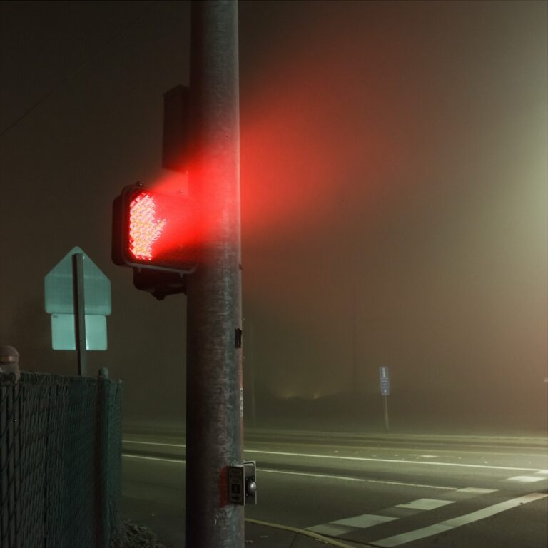 Color landscape photography by Bill Holderfield. Red light