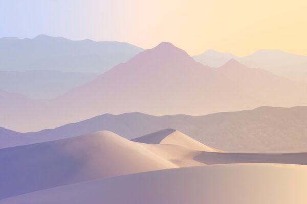 Abstract color landscape photo of sand dunes by Jerad Armijo