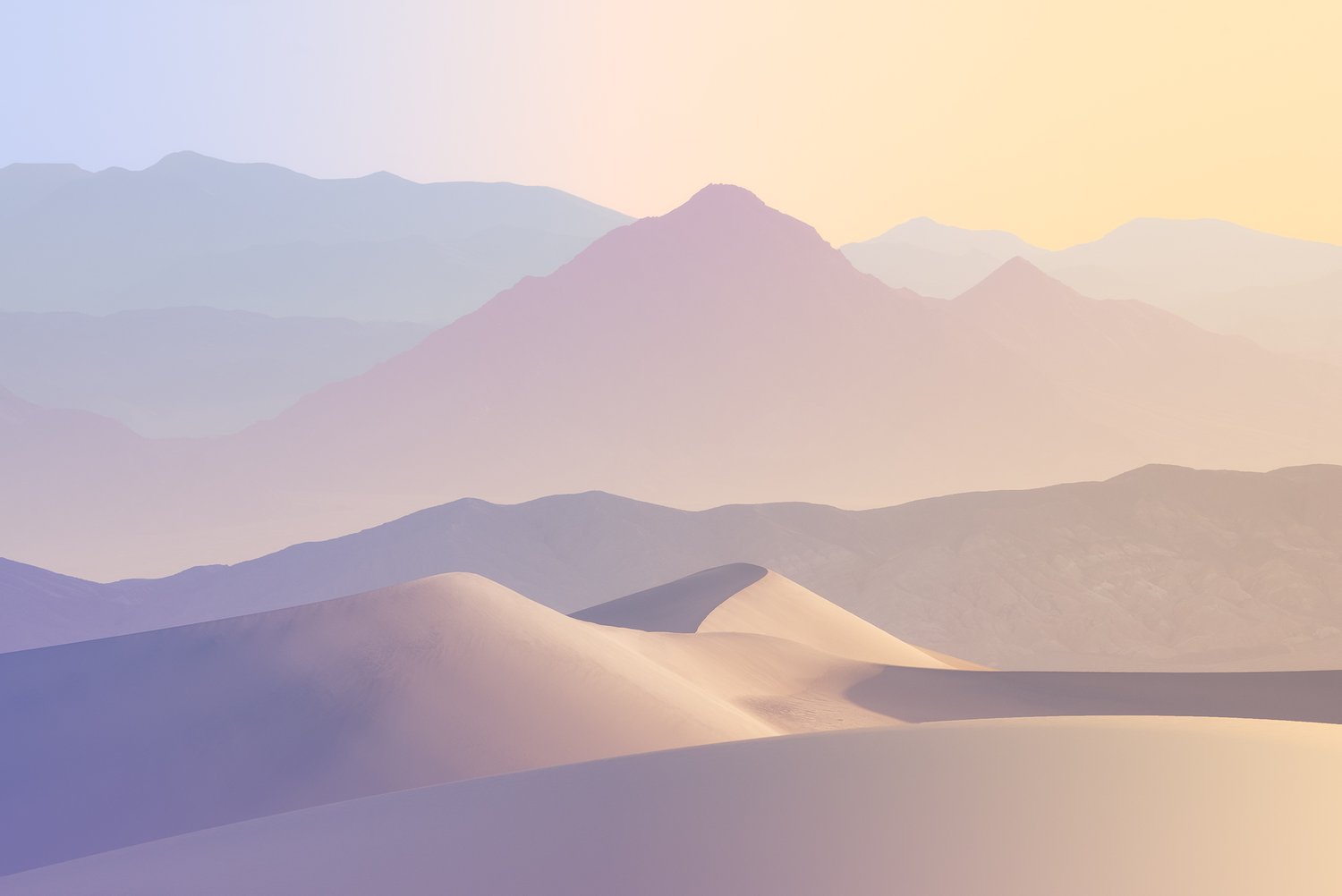 Abstract color landscape photo of sand dunes by Jerad Armijo
