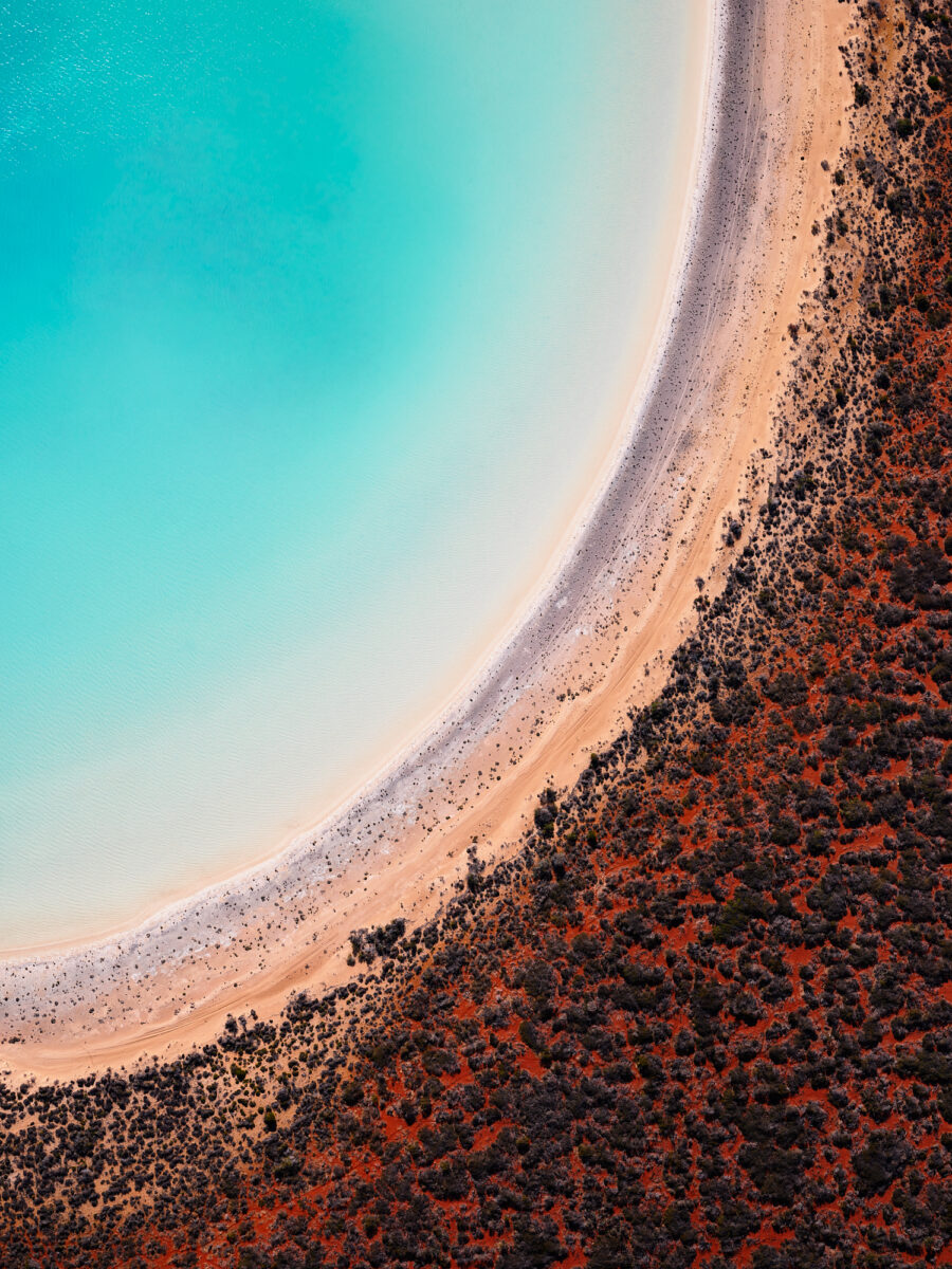 landscape aerial photo of Shark Bay, Western Australia by Steven Manolakis
