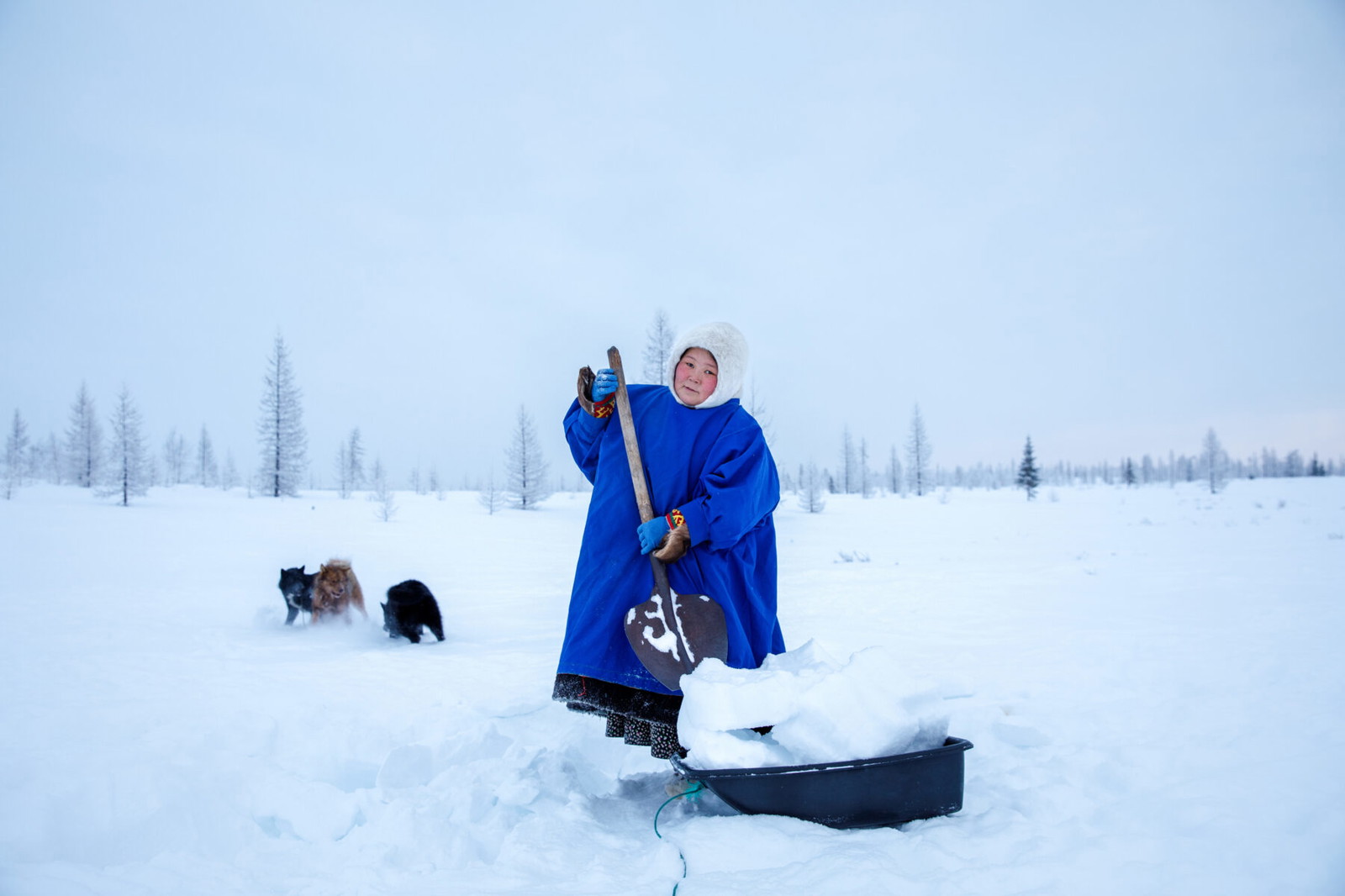 Color portrait photo of woman In Russian arctic circle by Mark Muscat de Celis
