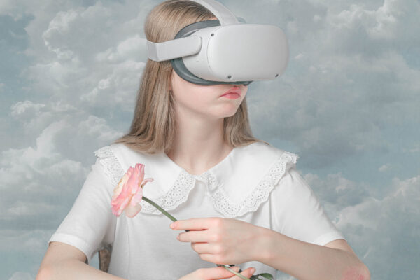 Color studio portrait photo of young girl by Valentina Acrement