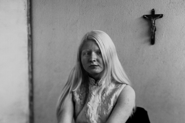 Black and white portrait photo of young woman in Bulgaria by Dimitri Stefanov