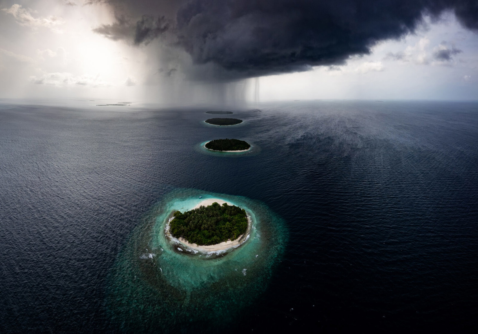 Drone view of Baa Atoll from Kendhoo Island, Maldives by Alina Opris - Best images 2025
