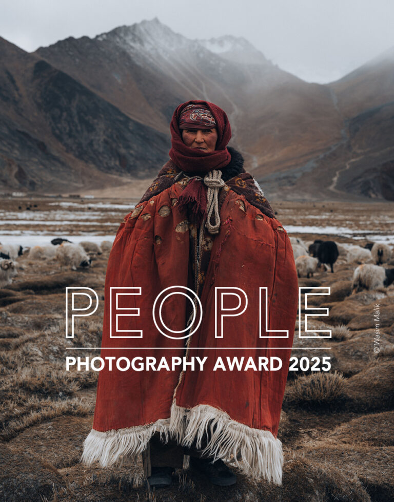 Color portrait photo of woman in Tibet by Wasim Malik