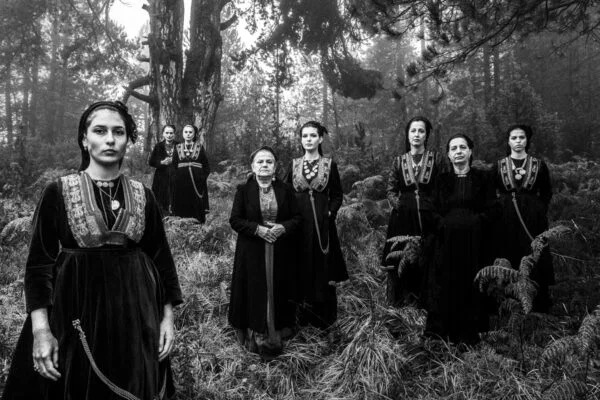 black and white award portrait of women in Greece by George Tatakis