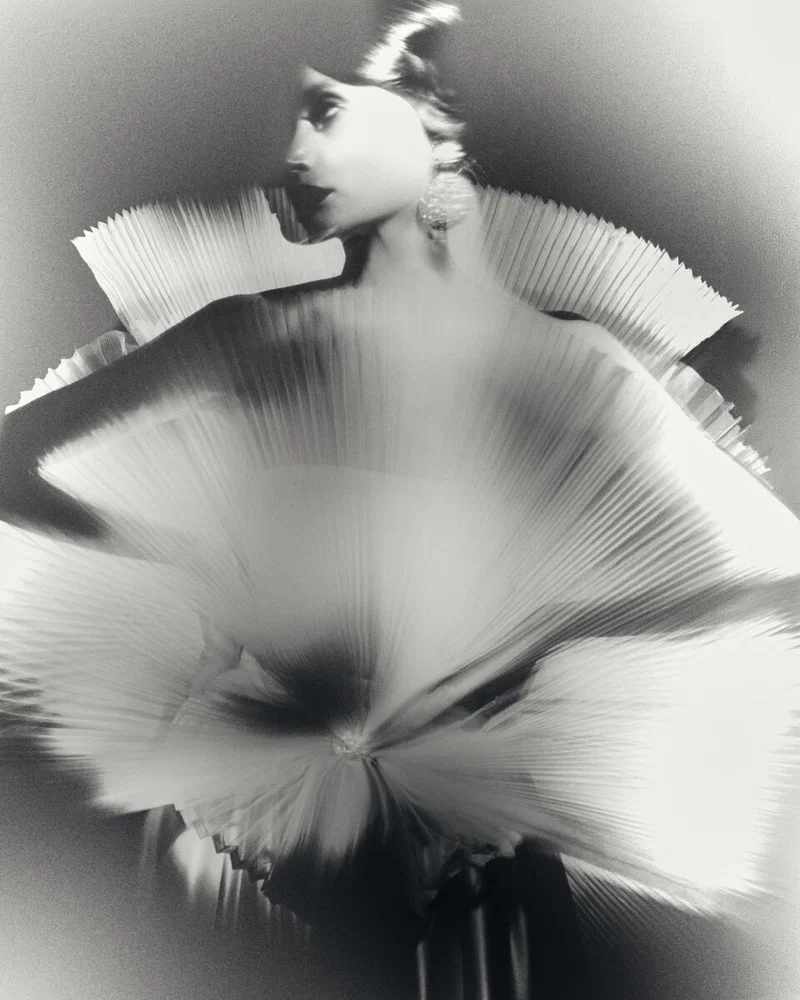 black and white fine art porrtait photo of woman by Olivia Mazzola