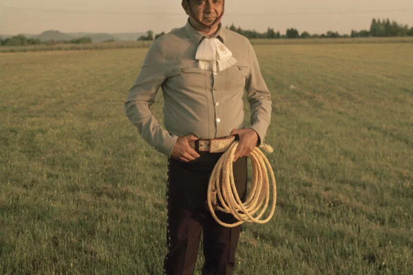 color film portrait photo of man with sombrero by Todd Cooper
