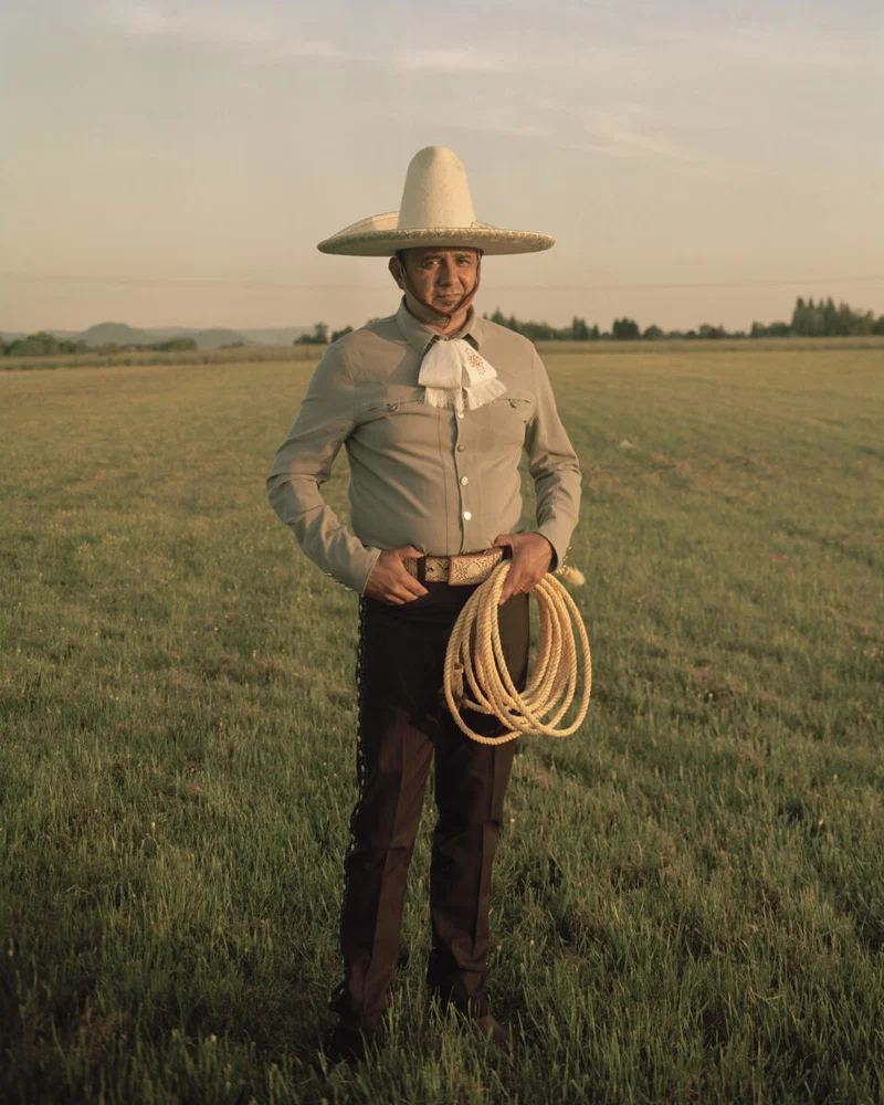 color film portrait photo of man with sombrero by Todd Cooper