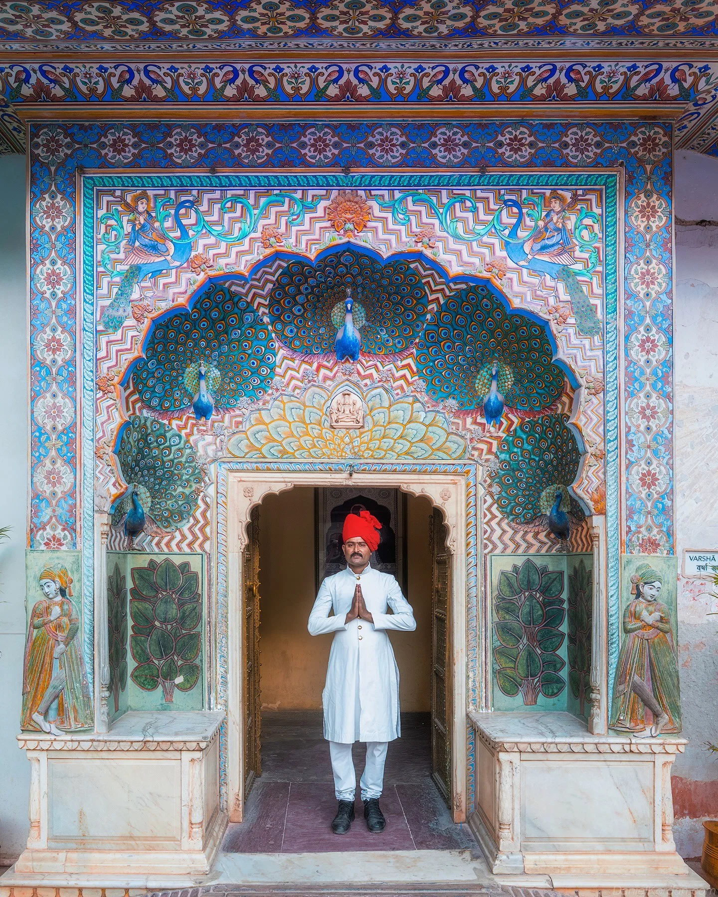 color travel photo and portrait of man in India by Daniel Kordan